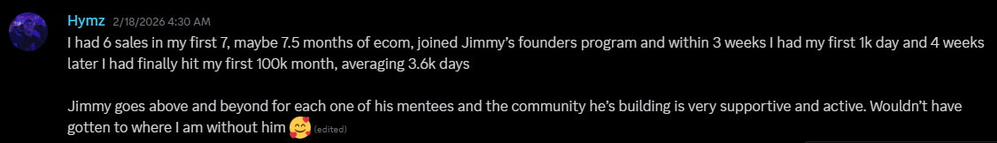 Hymz: first 100k month after joining